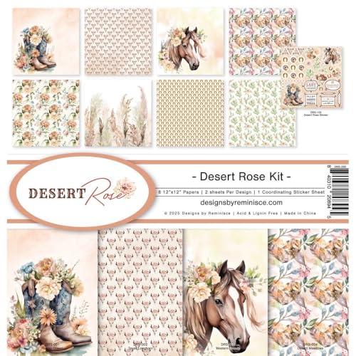 Reminisce Desert Rose Scrapbook Collection Kit - Image 4