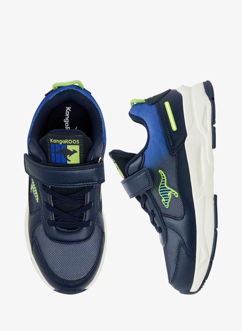 kangaROOS Boys' Panelled Sports Shoes with Hook and Loop Closure - Image 3