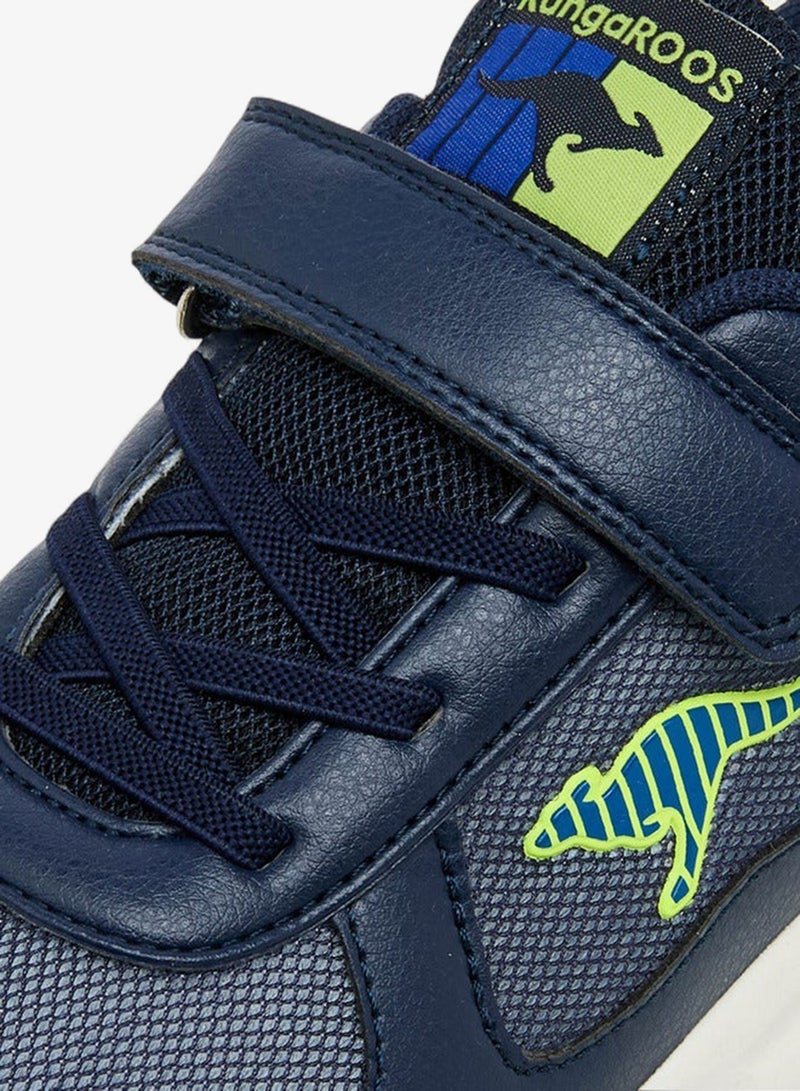 kangaROOS Boys' Panelled Sports Shoes with Hook and Loop Closure - Image 4