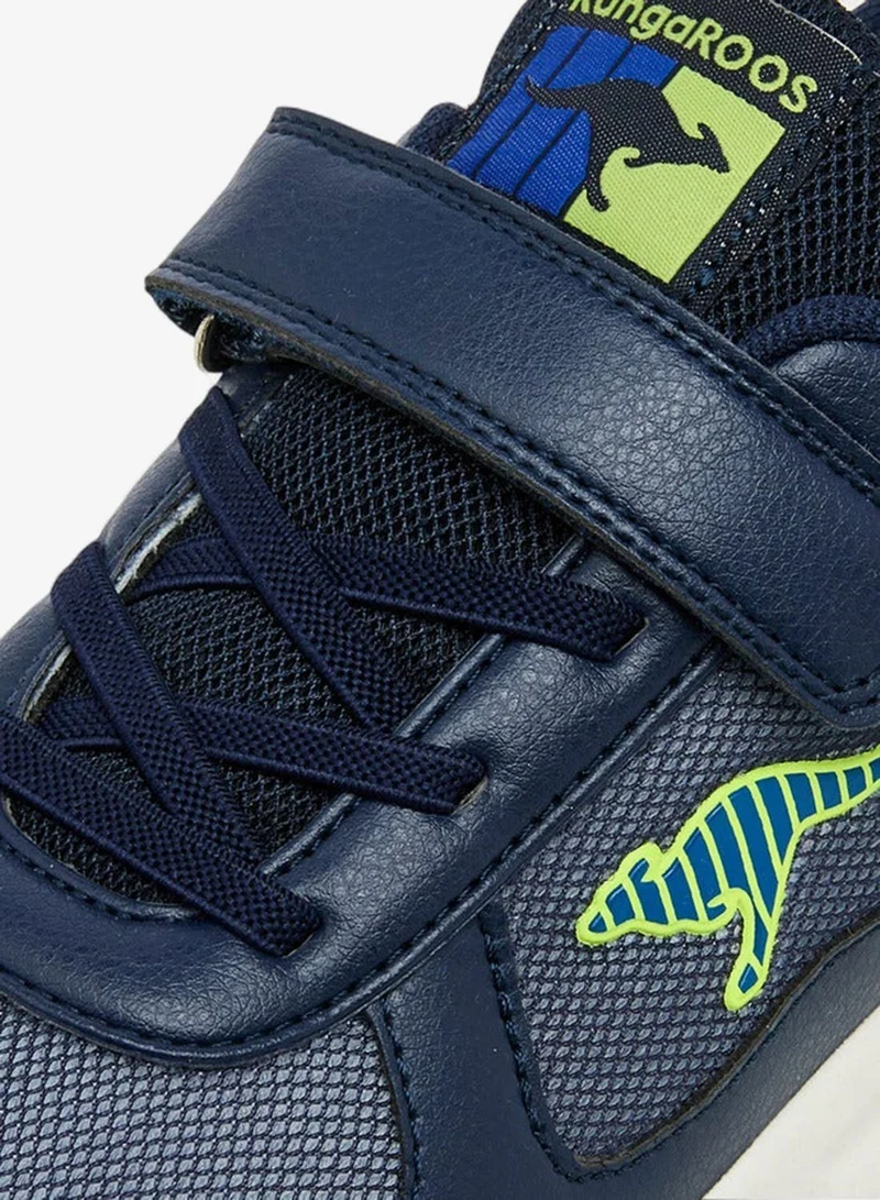 kangaROOS NAVY Boys' Panelled Sports Shoes with Hook and Loop Closure for Men | Best Price UAE