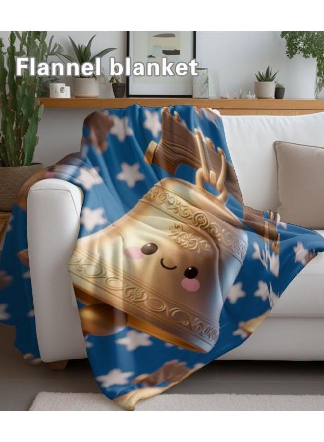 عام بطانية رقيقة من الفانيلا الكرتونية للأطفال والرضع (دافئة ومريحة، ومناسبة للنوم والألعاب) 70 سم * 100 سم - Image 3