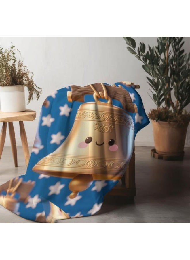 عام بطانية رقيقة من الفانيلا الكرتونية للأطفال والرضع (دافئة ومريحة، ومناسبة للنوم والألعاب) 70 سم * 100 سم - Image 1