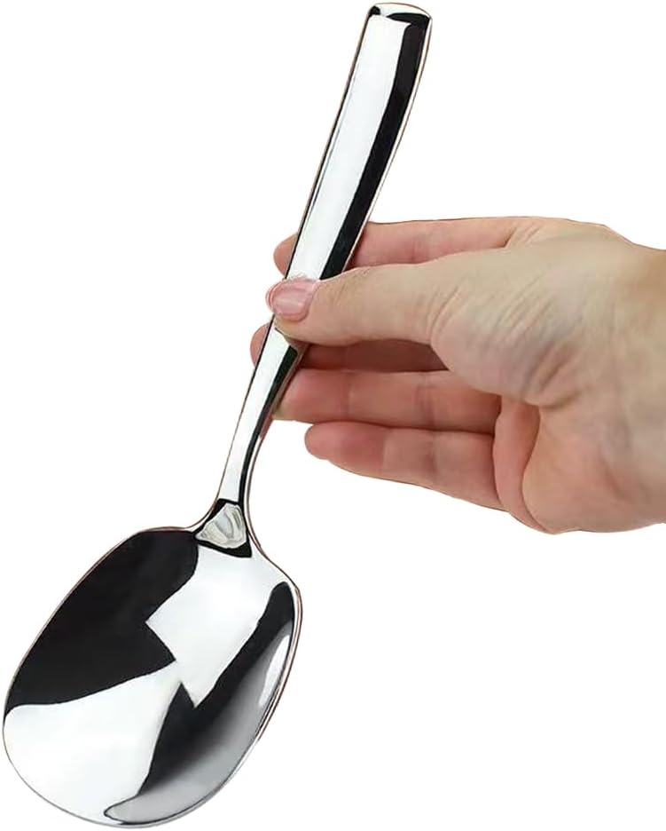 ZDFQly Large Serving Spoon, Premium 316L Stainless Steel Buffet Serving Spoon 9.5 Inch (1pack) - Image 1