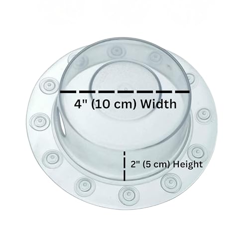 Mindful Design | Overflow Drain Cover for Tub | Best Gifts for Mom, Spa & Bath Accessories | Drain Block, Water Stopper Plug | Bath Essentials for Women | 4" Diameter, Clear - Image 4