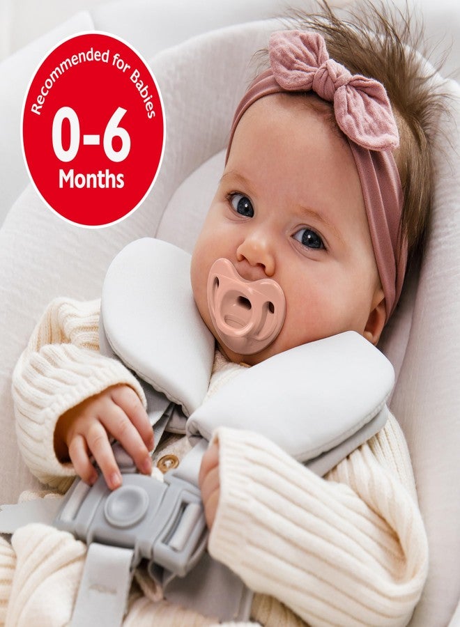 NUK 100% Silicone Comfy Orthodontic Pacifiers, 0-6 Months, Pink Fashion, Timeless Collection, 5 Count - Image 4