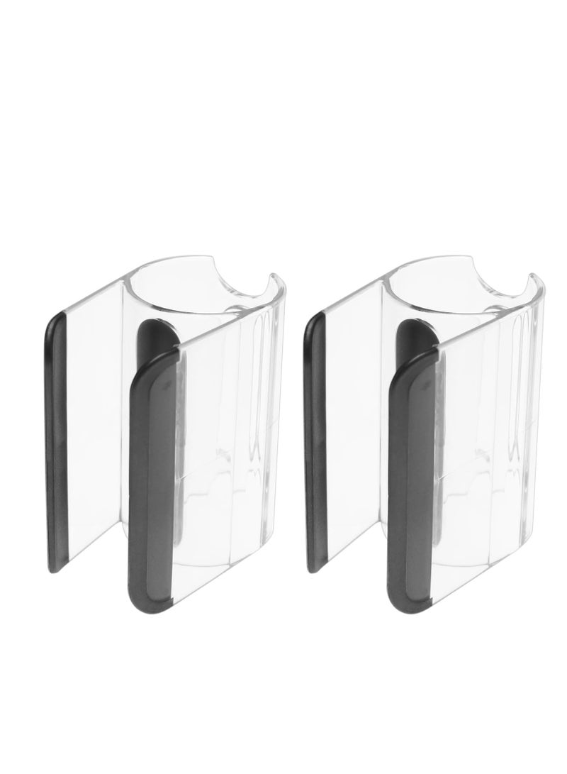 SYOSI حامل مشبك التثبيت، متوافق مع منظم حامل تخزين المكنسة الكهربائية Dyson V6 V7 V8 V10 V11 V12 V15، تصميم شفاف فريد من نوعه، فاخر ودقيق (قطعتان) - Image 2