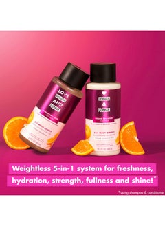 love beauty and planet Love Beauty and Planet 5-in-1 Multi-Benefit Conditioner Vegan Keratin Collagen & Sun-Kissed Mandarin, for a Deep Cleanse, Hydration, Strength, Fullness, & Shine, 13.5 fl oz  - Image 5