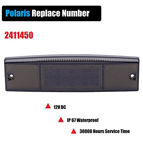 MINSTAR 2PCS Tail Light Black LED For Polaris Ranger 400 500 570 800 EFI MIDSIZE EV(Both Side), Replace #2411450 - Image 3