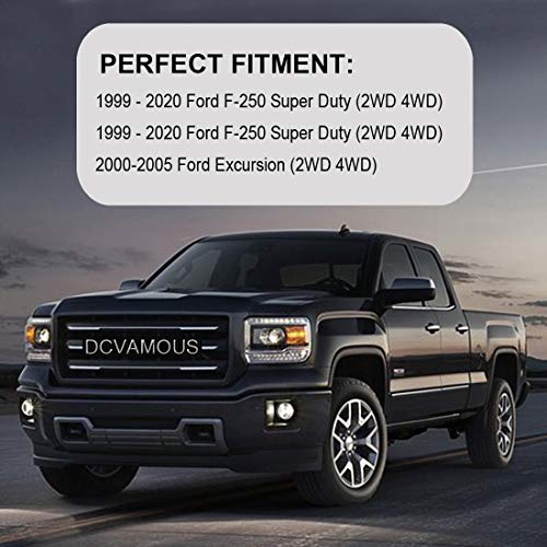 DCVAMOUS Black 1" Rear Leveling Lift Kit Compatible with Ford F250 F350 - Level Lift Blocks (Raise Vehicle 1 Inch) for 1999-2023 F250 F350 Superduty 2WD 4WD | 2000-2005 Excursion 2WD 4WD - Image 4