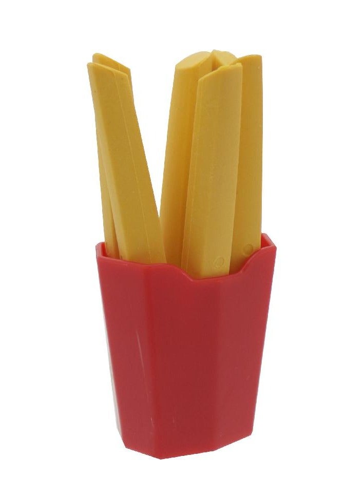 روكو مٹانے والا ربڑ فرینچ فرائز پیٹ باکس میں مخلوط رنگ - Image 3