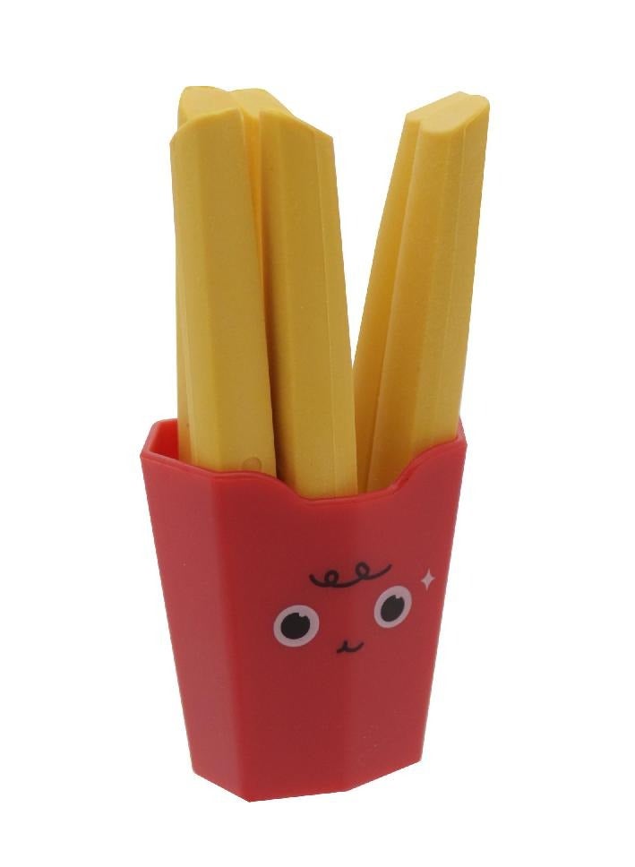 روكو مٹانے والا ربڑ فرینچ فرائز پیٹ باکس میں مخلوط رنگ - Image 2