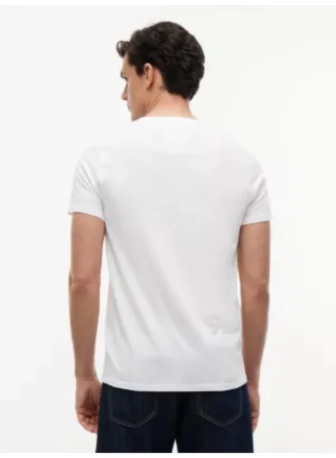 Tommy Hilfiger CLASSIC WHITE V-Neck T-Shirt for Men | Best Price UAE