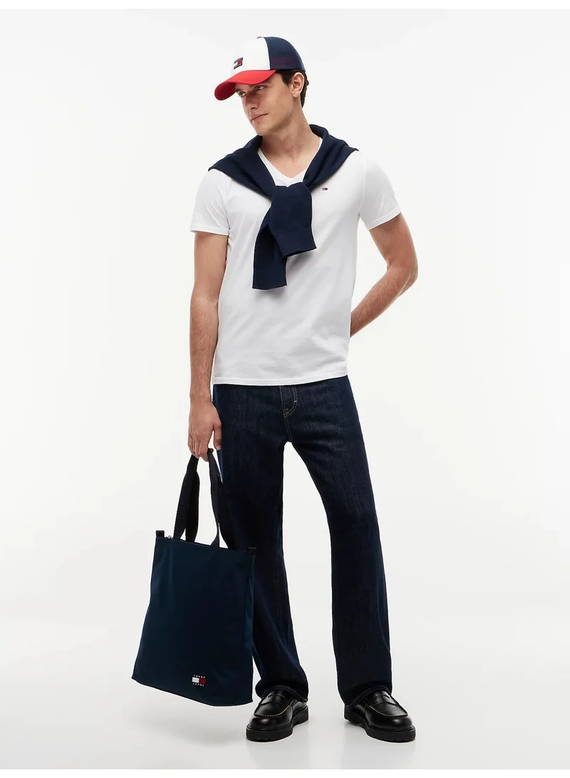 Tommy Hilfiger CLASSIC WHITE V-Neck T-Shirt for Men | Best Price UAE