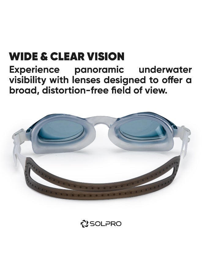 SOLPRO Clear Wave Adult Swimming Goggles (Black) - Image 5