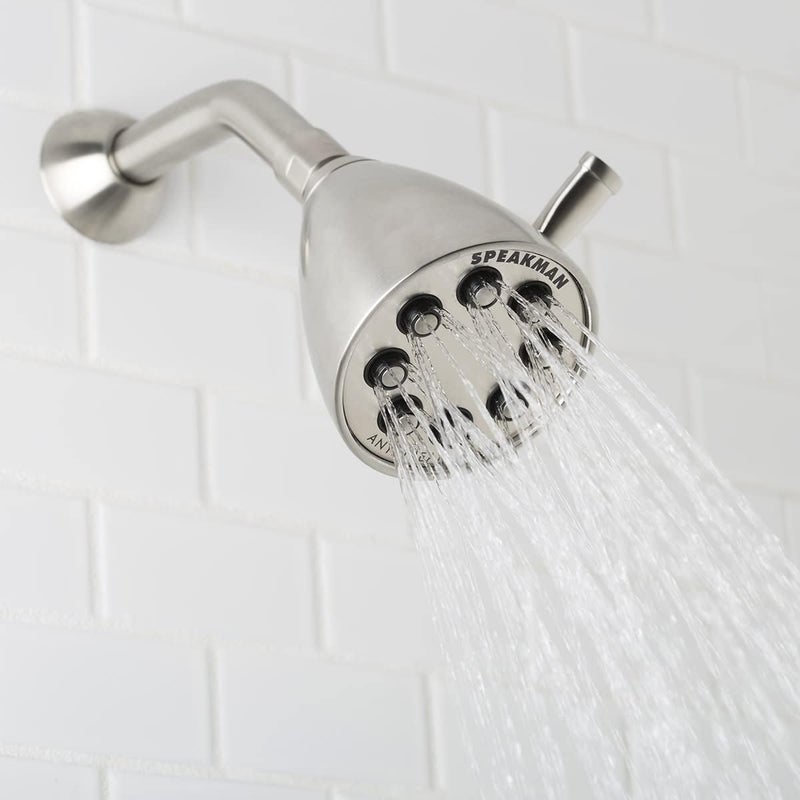 Speakman رأس دش سبيكمان S-2251-BN أيقونة التوقيع أنيستريم عالي الضغط قابل للتعديل من النحاس الصلب بلمسة نهائية من النيكل المصقول - Image 3