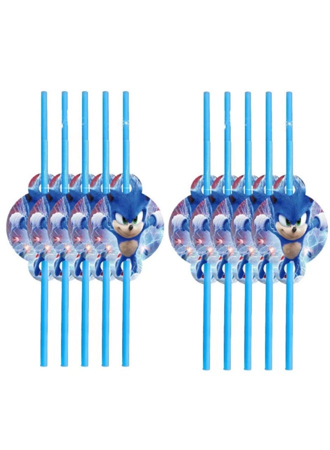 Kidzilla 120 PCS Sonic the Hedgehog Birthday Party Supplies Kit for Kids – Video Game Theme Party Decorations Set with Plates, Cups, Napkins, Banner, Tablecloth, Hats, Masks, Loot Bags & Party Favors - Image 5