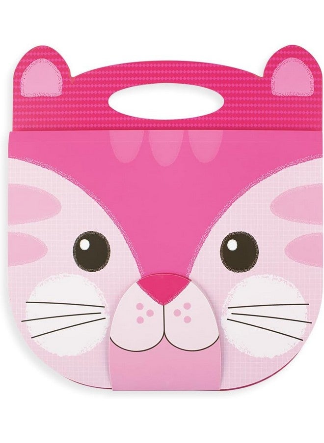 أولي دفتر رسم محمول للأطفال من OOLY، 60 صفحة، 9 × 7 بوصات، دفتر رسم محمول، لوحة رسم للسفر - قطة - Image 1