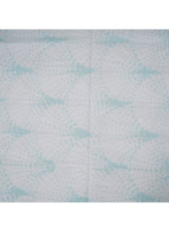 Home-Tex Design 3 Piece Hometex Design 100% Cotton King Size Printed Flat Sheet Set BLUE EVENTAIL - 1 Flat Sheet (240x260 cm) + 2 Pillow Covers (50x80 cm)  - Image 4