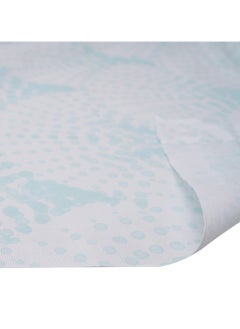 Home-Tex Design 3 Piece Hometex Design 100% Cotton King Size Printed Flat Sheet Set BLUE EVENTAIL - 1 Flat Sheet (240x260 cm) + 2 Pillow Covers (50x80 cm)  - Image 5
