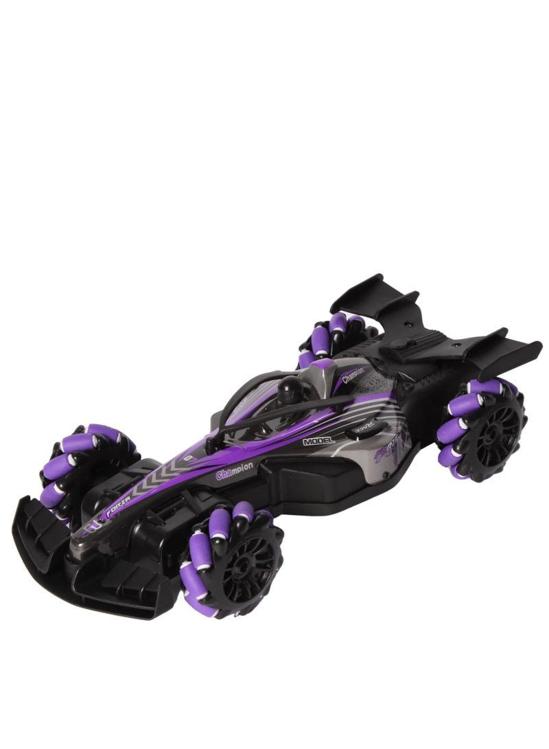 RAKAY 2.4GHz Gesture Sensing Remote Control Car - 360° Spin High Speed Drift F1 Formula Racing, with Spray, Music & Light, Toy for Kids 8-12 Year Birthday Coolest Best Toy,Purple - Image 1