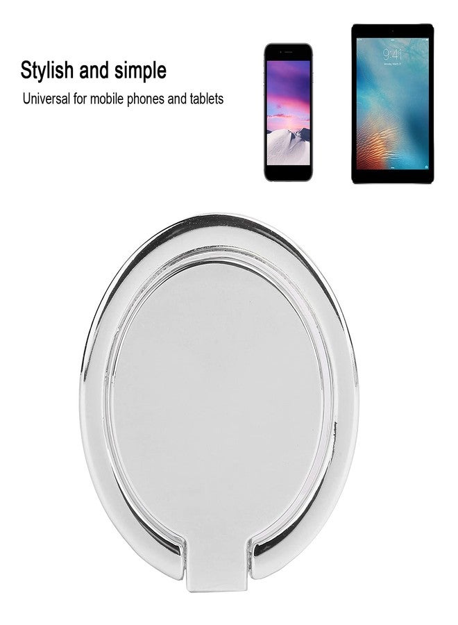 Yoidesu Phone Ring Holder, Mobile Phone Finger Ring Adjustable Metal Phone Holder Magnetic Car Mount for Mobile Phones and Tablets(Silver) - Image 3