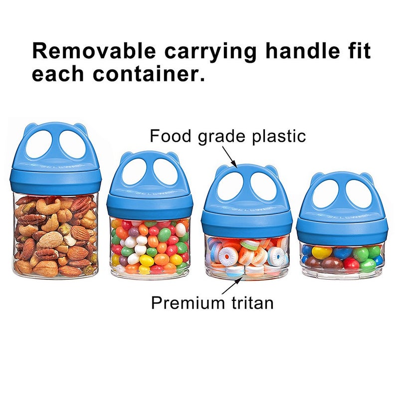 BeneLabel Stackable Food Storage Containers with Twist Lock System - BPA-Free Tritan Containers for Travel, Formula, Protein Powder, Snacks - Leakproof & Dishwasher Safe - 31 oz (Blue) - Image 4