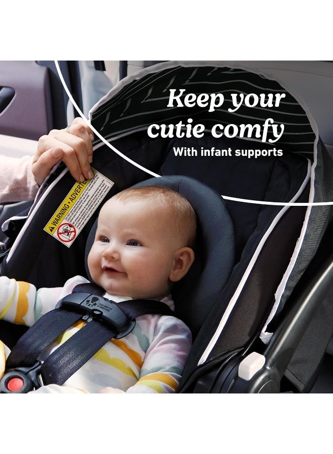 GRACO مقعد سيارة للأطفال Graco SnugRide Lite LX، موجه للخلف، خفيف الوزن، قاعدة قابلة للتعديل، تركيب سهل، استوديو - Image 5