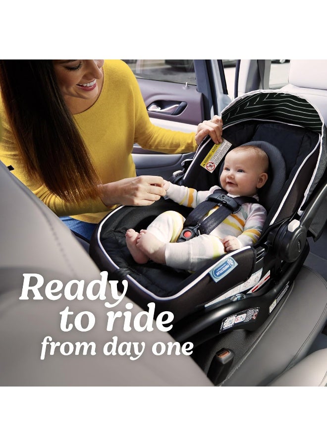 GRACO مقعد سيارة للأطفال Graco SnugRide Lite LX، موجه للخلف، خفيف الوزن، قاعدة قابلة للتعديل، تركيب سهل، استوديو - Image 2