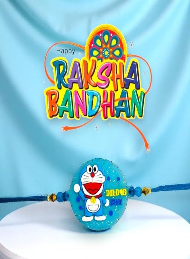 Elleva Cartoon Rakhi set for Brother Kids Hand Bracelet Rakshabandhan Rakhi Combo Doraemon & Spiderman Rakhis set | Best Rakshabandhan Gift, Set of 2 (Pack of 1) - Image 5