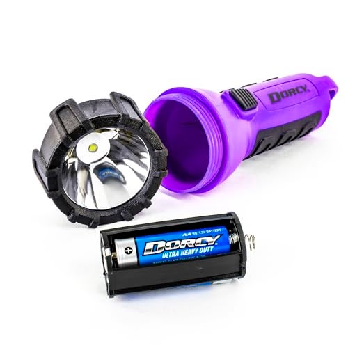 Dorcy 55 Lumen Floating Water Resistant LED Flashlight with Carabineer Clip, Purple (41-2508) - Image 3