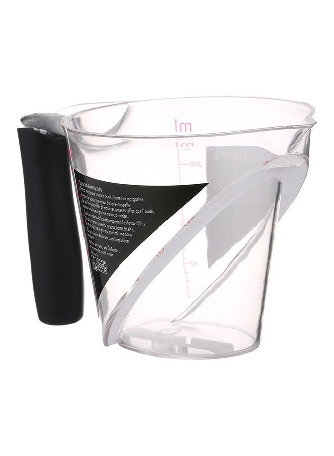 NIBEMINENT Graduated Measuring Hair Tint Mixing Cup Clear/Black 250ml  - Image 2