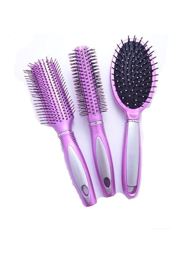 NIBEMINENT 3-Piece Air Bag Mage Comb Set Pink - Image 1
