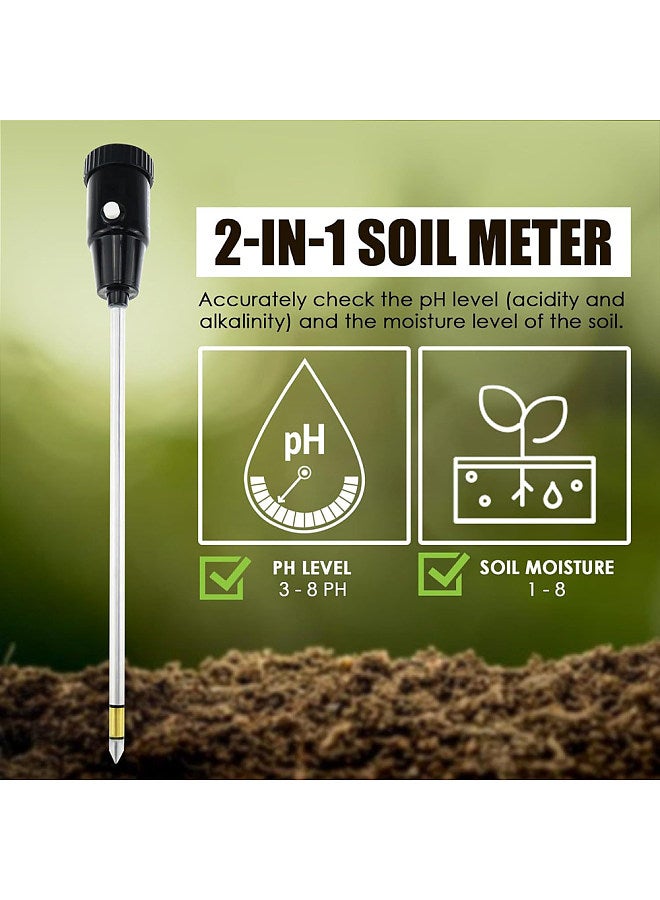 Generic High Accurancy Soil Moisture Meter Soil PH Tester Portable Garden Agricultural Planting Soil Detector Soil Moisture Test Tool Handheld Soil PH Detect Device  - Image 4