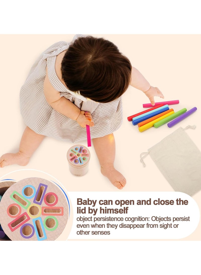 Mr. Penda 3 in 1 Montessori Toys for 3+ Year Old, Wooden Color Sorting Learning Toys for Toddlers, Fine Motor Skills,Preschool Learning Educational Matching Games, Sensory for Toddlers 3+ - Image 5