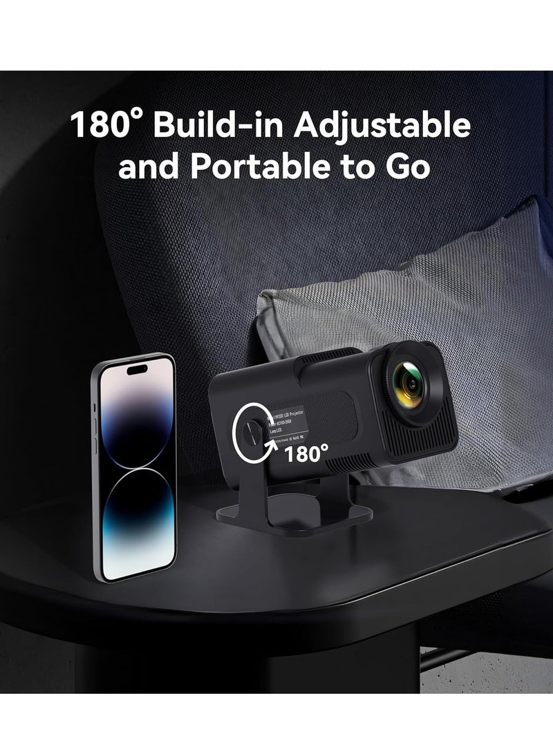 ELTRAZONE 4K Mini Projector with Android TV 11.0: Native 1080P, Auto Keystone, and 180-Degree Rotation  - Image 5