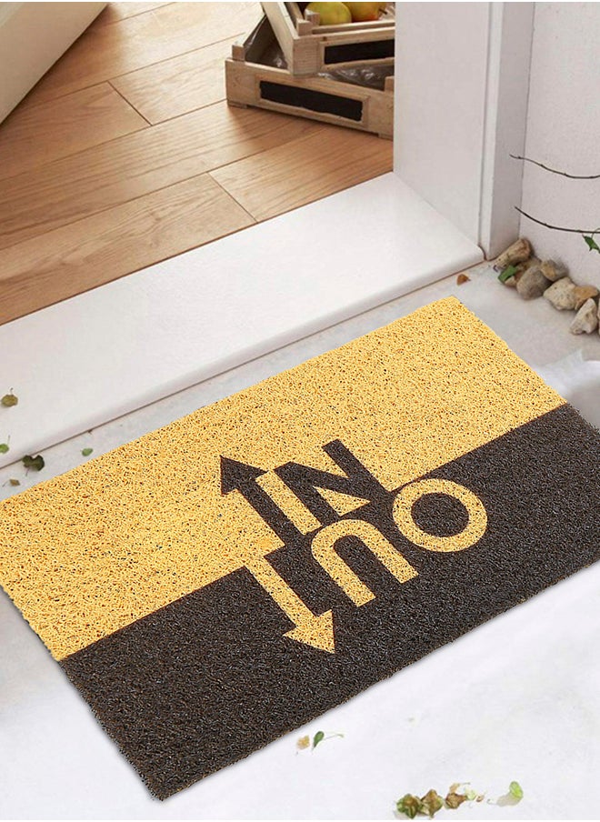 Status Contract Cushion Noodle Mat for Home Entrance, Heavy Indoor Outdoor Anti Slip PVC Floor Mat for Bedroom Kitchen, Absorbent Solid Mats for Bathroom, Doors, Office, Door Mat (IN-OUT), 38 X 58 Cm  - Image 1