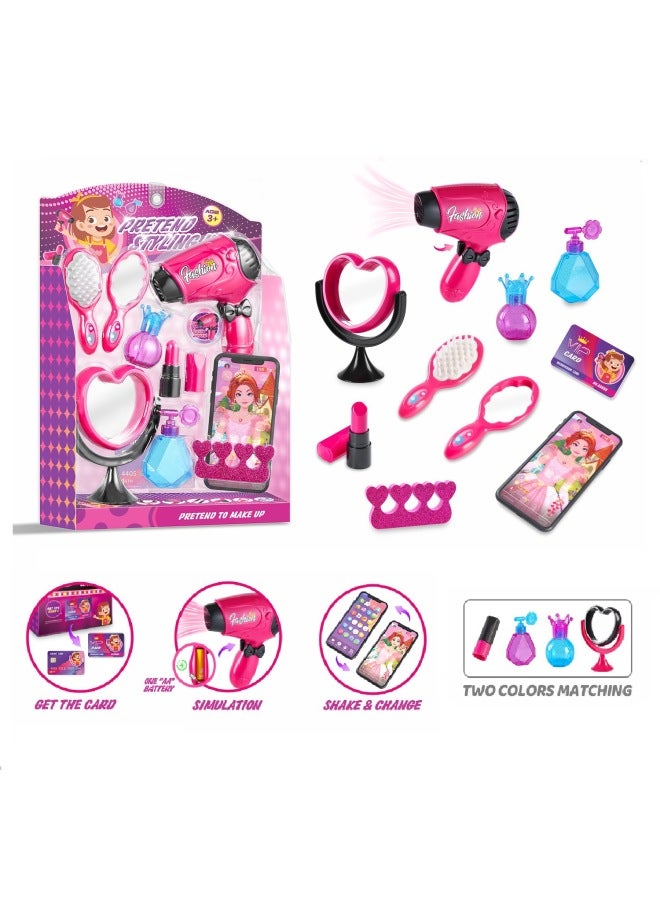 Play House Children's Accessories Cosmetics Dressing Up Toy Set Simulation Hairdressing Makeup Girl Toys-Color:Female Doctor Toy - Image 2