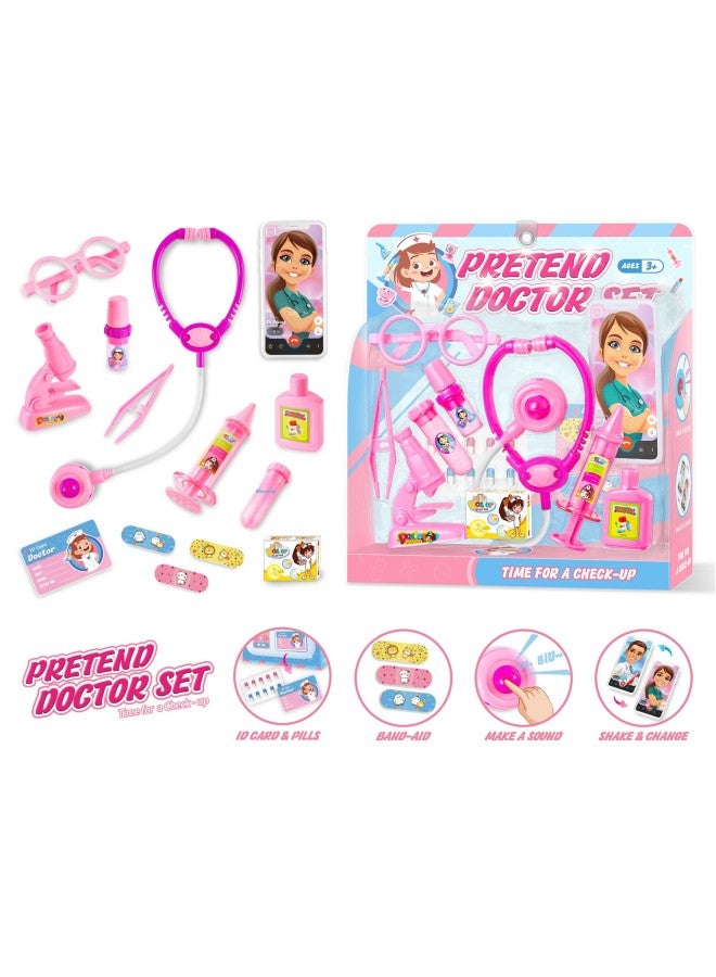 Play House Children's Accessories Cosmetics Dressing Up Toy Set Simulation Hairdressing Makeup Girl Toys-Color:Female Doctor Toy - Image 1