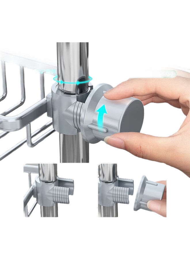 Additive Degree Jiadu Kitchen Faucet Storage Rack, Dishwashing Sink Rack, Draining Sponge Brush, Scouring Pad, Cloth Storage Rack - Image 2