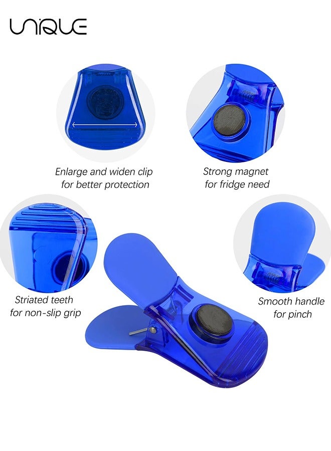 يونيك مقاطع مغناطيسية 12 حزمة مغناطيس ثلاجة ملونة للثلاجة ، السبورة ، عرض الصور ، المنزل ، المكتب ، المدرسة - 6 ألوان - Image 3