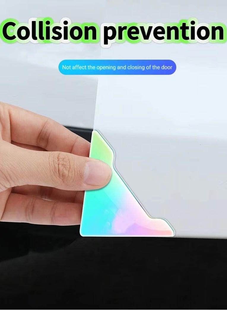 6pcs حراس حافة ركن باب السيارة ، ملصق واقي ركن الباب المضاد للعبادة ، ملصقات مصد ركن الباب المضاد للخلع ، ملحقات السيارات لشاحنة سيارات الدفع الرباعي - Image 2
