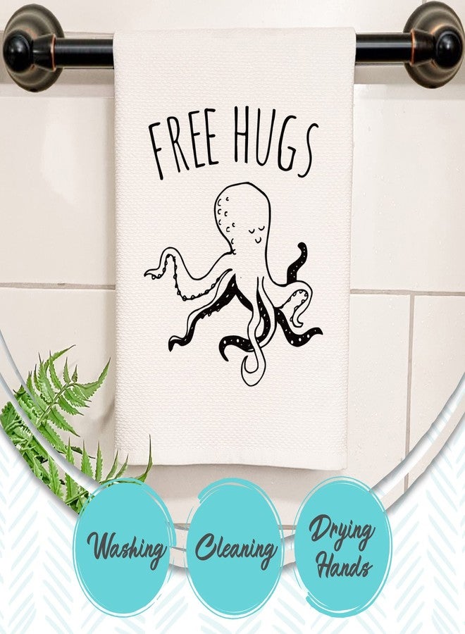 Moonlight Makers Soft Cotton Waffle Design Hand Towel, Bathroom/Kitchen Farmhouse Decor, Cute Gift, BOHO, Stocking Stuffer (Please Seat Yourself) - Image 3