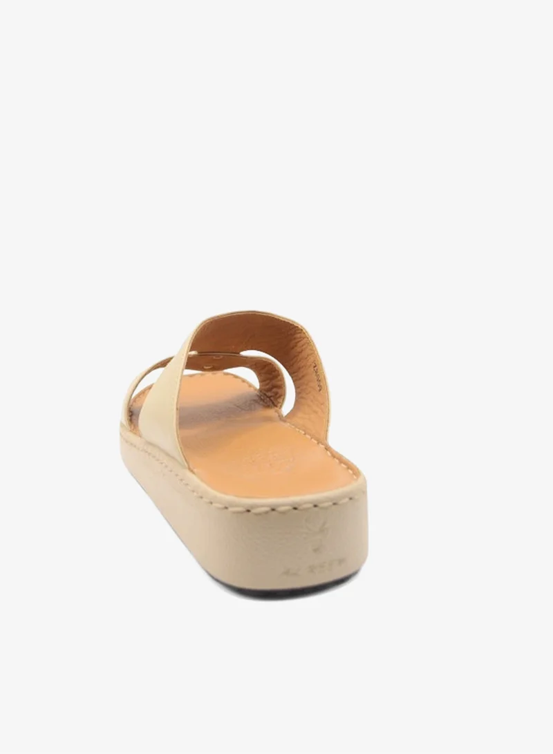 Al Reem Biege Al Reem Z8009 Beige Leather Men's Arabic Sandal's for Men | Best Price UAE