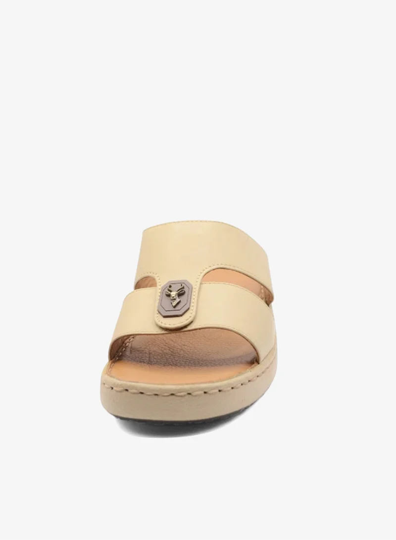Al Reem Al Reem Z8009 Beige Leather Men's Arabic Sandal's