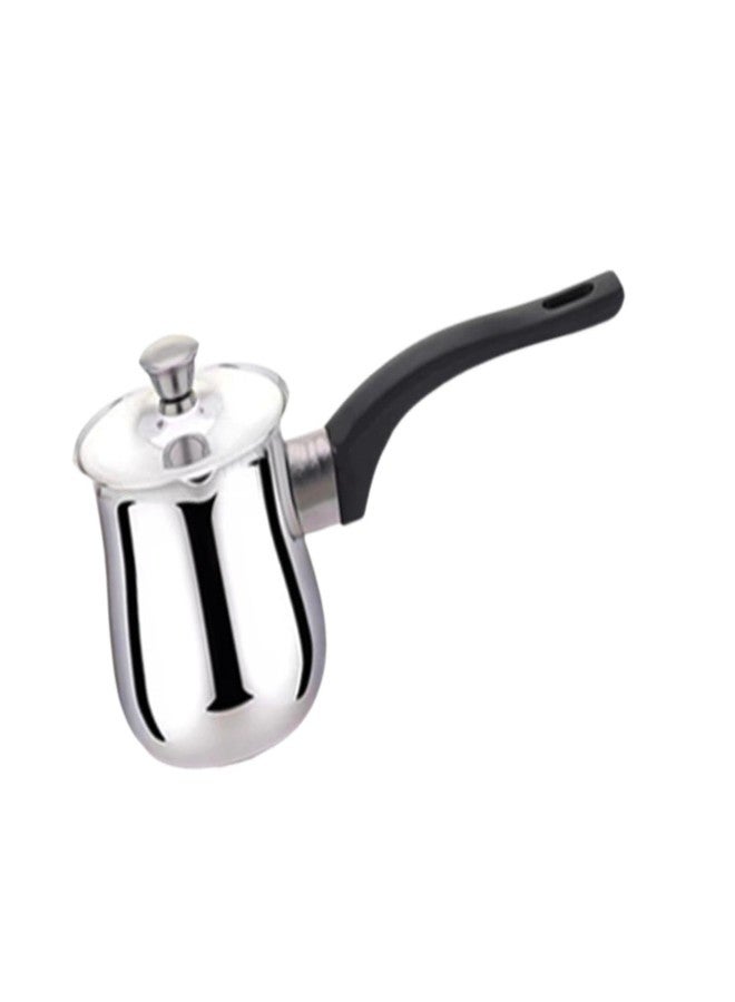Fenteer Turkish Coffee Pot Butter Warmer Pot Chocolate Melting Pan Universal Coffee Maker Stainless Steel for Office Home Travel, 360ml - Image 1