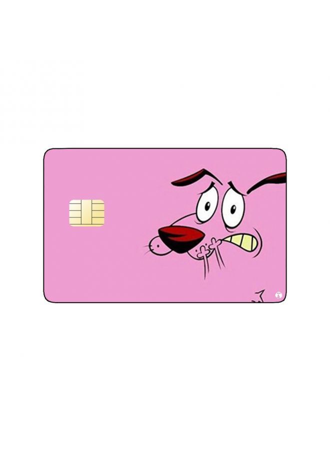 RKN PRINTED BANK CARD STICKER Animation Courage The Cowardly Dog By Cartoon Network - Image 1