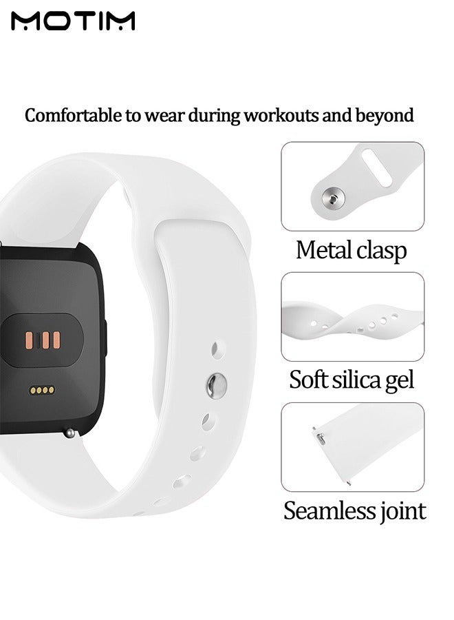 Motim 2 Pack Sport Silicone Bands Compatible with Fitbit Versa 2/1 S/M, Soft Durable Replacement Strap Accessories for Fitbit Versa 2/1 Band  - Image 4