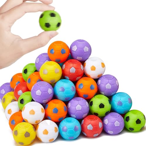 SCIONE 72 Pack Soccer Fidget Spinners Soccer Party Favors for Kids Fidget Toys Bulk Stress Balls Goodie Bag Stuffers Gifts for Birthday Party Treasure Box for Classroom - Image 1
