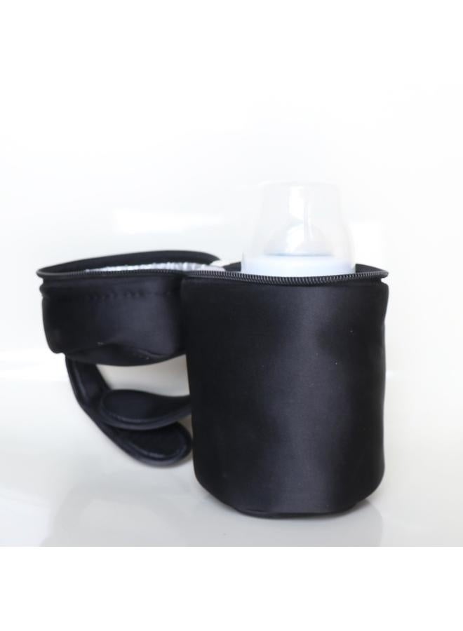 Insulated Travel Baby Bottle Bag & Cooler - 1 Count-Closer To Nature On The Go Insulated Travel Bottle Bags Black - Image 4