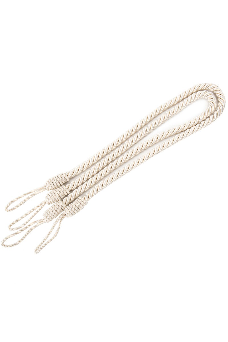 Other White 2Pcs Curtain Rope Buckle Large Rope Cotton Drape Tie Backs Holdbacks Tieback Twisted Pla